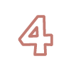 number four on a light background representing counting from one to ten